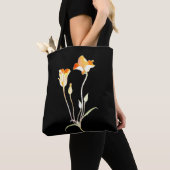 Tote Bag Tulipe de Mariposa orange (De près)