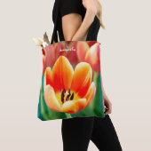 Tote Bag Tulipe orange (De près)