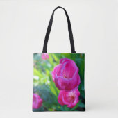 Tote Bag Tulipe rose (Devant)