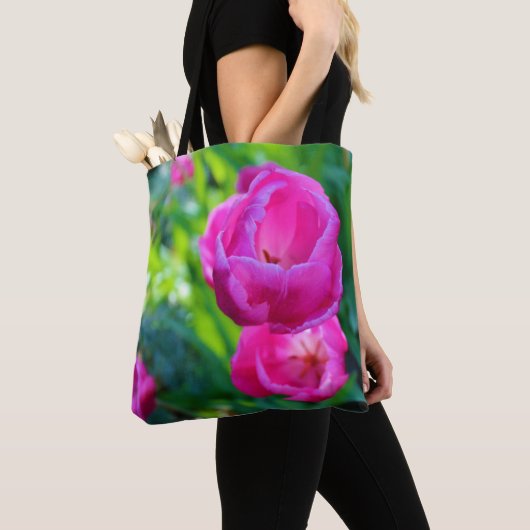 Tote Bag Tulipe rose (De près)