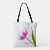 Tote Bag Tulipe rose (Dos)