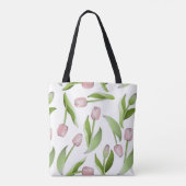 Tote Bag Tulipe Rose Moderne (Dos)