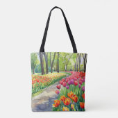 Tote Bag Tulipes dans le parc (Dos)