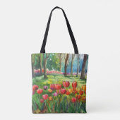 Tote Bag Tulipes dans le parc (Dos)