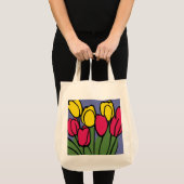 Tote Bag Tulipes de printemps (Devant (produit))