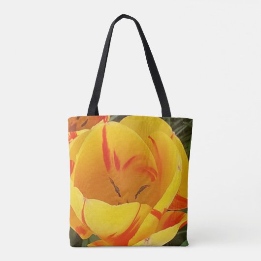 Tote Bag Tulipes de printemps (Dos)