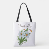Tote Bag Tulipes et fleurs de jonquilles (Dos)