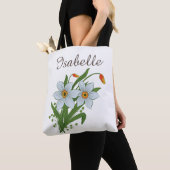 Tote Bag Tulipes et fleurs de jonquilles (De près)