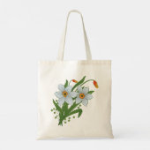 Tote Bag Tulipes et jonquilles fleurs (Dos)