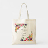 Tote Bag Tulipes et verdure lumineuses, mère de la mariée (Dos)