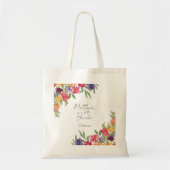 Tote Bag Tulipes et verdure lumineuses, mère de la mariée (Devant)