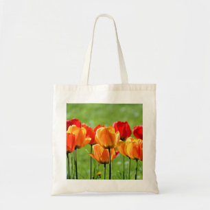 Tote Bag Tulipes Jaunes Et Rouges