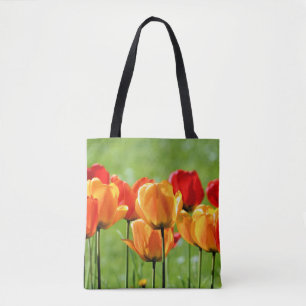 Tote Bag Tulipes jaunes et rouges