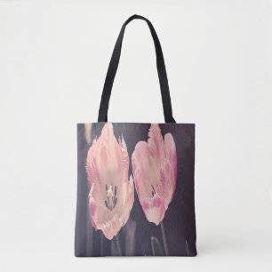 Tote Bag Tulipes Mignonnes en Fleurs - Personnalisé