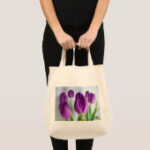 Tote Bag Tulipes pourpres (Devant (produit))