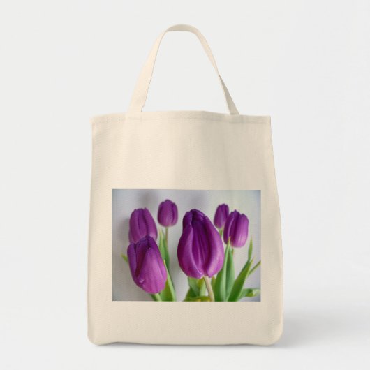 Tote Bag Tulipes pourpres (Devant)