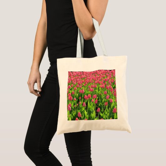 Tote Bag Tulipes roses (Devant (produit))