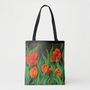 Tote Bag Tulipes rouges