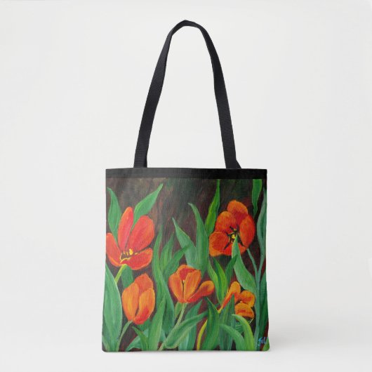 Tote Bag Tulipes rouges (Devant)