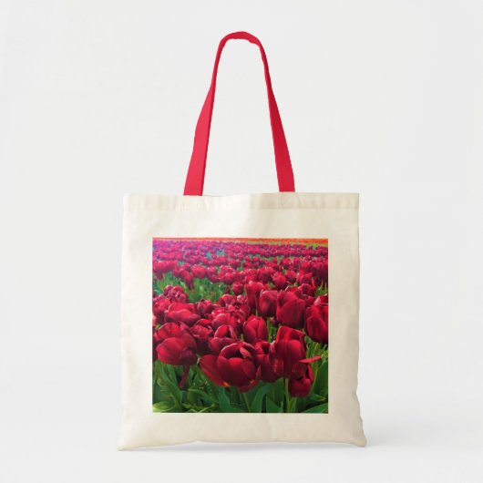 Tote Bag Tulips rouges à Field, Oregon (Devant)