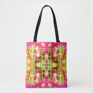 Tote Bag TULIPS - Tulipes colorées d'art fractal -