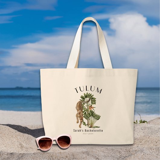 Tote Bag Tulum Leopard Bachelorette Week-end Bienvenue