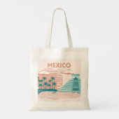 Tote Bag Tulum, Mexique, Art Voyage, Retro (Dos)