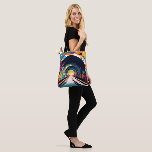 Tote Bag Tunnel Avec Graffiti Art (Sur le modèle)