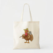Tote Bag Turkey as Farmer (Devant)