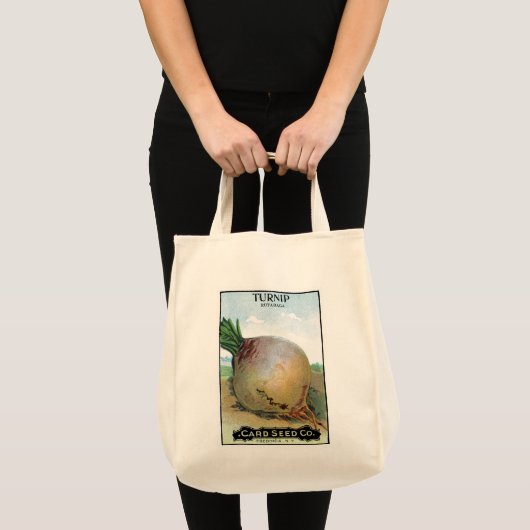 Tote Bag Turnip Seed Packet Label (Devant (produit))