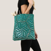Tote Bag Turquoise ceramic tile wall textureabstract,archit (De près)