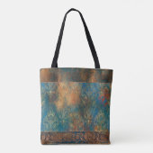 Tote Bag Turquoise de cuivre sarcelle cool (Dos)