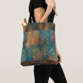 Tote Bag Turquoise de cuivre sarcelle cool (De près)