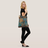Tote Bag Turquoise de cuivre sarcelle cool (Sur le modèle)
