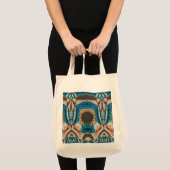 Tote Bag Turquoise Gold Sun Southwestern Art (Devant (produit))
