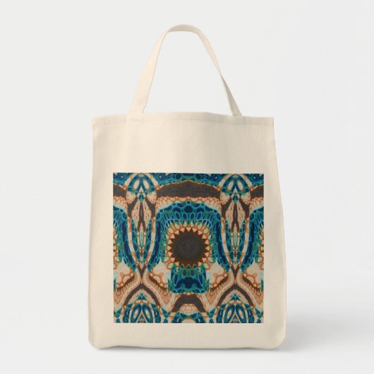 Tote Bag Turquoise Gold Sun Southwestern Art (Devant)