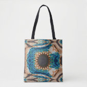 Tote Bag Turquoise Gold Sun Southwestern Art (Devant)