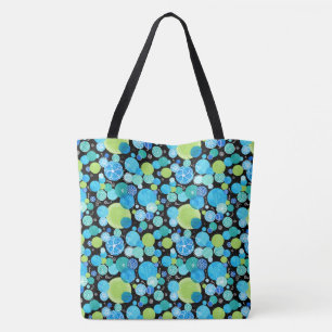 Tote Bag Turquoise ironique bleu néon vert émeraude sur noi