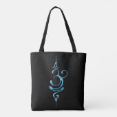 Tote Bag Turquoise Respirer (Dos)