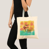 Tote Bag Turquoise Rose Jaune Seulement De Grandes Vibes Ic (Devant (produit))