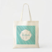 Tote Bag Turquoise Sable Ripples Personnalisé Fourre-tout (Devant)