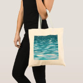 Tote Bag Turquoise shimmer (Devant (produit))