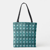 Tote Bag Turquoise Topsy Turvy (Dos)