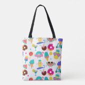 Tote Bag Tutti Fruitti Glaces aux Fruits d'Été (Dos)