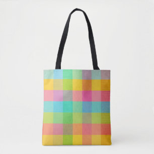 Tote Bag Tutti Frutti Plaid - À damiers brillant Tot Quotid
