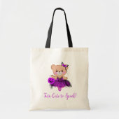 Tote Bag Tutu Cute to Spook ! Sorcière Ours Teddy Ballerina (Devant)