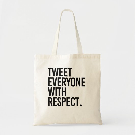 TOTE BAG TWEETEZ TOUS AVEC RESPECT (Devant)