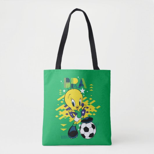 Tote Bag TWEETY™ Team Brazil Soccer Graphic (Devant)