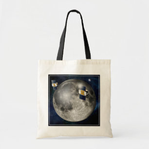 Tote Bag Twin Grail Spacecraft Orbitant La Lune.