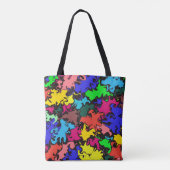 Tote Bag Twirl coloré Abstrait / (Dos)